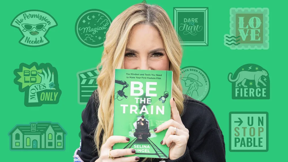 Selina with the Be The Train book